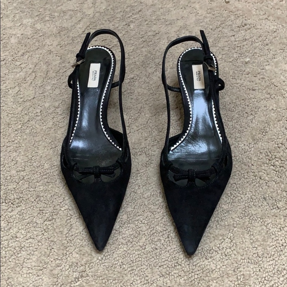 Prada Black Heels